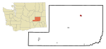 Adams County Washington Incorporated and Unincorporated areas Ritzville Highlighted